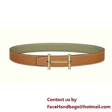 Hermes H d'Ancre belt buckle & Reversible leather strap 32 mm 02 2023